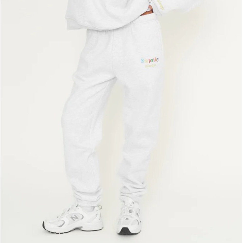 The Mayfair Group Empathy Always Sweatpants in white